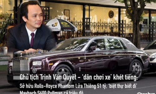 Chủ tịch Trịnh Văn Quyết – ‘dân chơi xe’ khét tiếng: Sở hữu Rolls-Royce Phantom Lửa Thiêng 51 tỷ, Maybach S600 Pullman được ví là ‘biệt thự biết đi’ lên tới triệu đô…